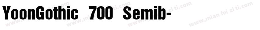 YoonGothic 700 Semib字体转换